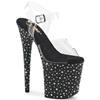 Pleaser - STARDANCE808 Sandale à bride à la cheville, Pole dance chaussures - Noir Product image